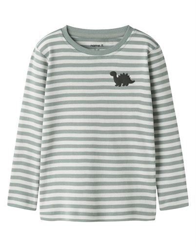 Name it - NMMVilly Slim Langarmshirt - Green Milieu